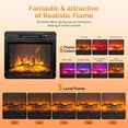 thumbnail image 2 of Electric Fireplace Insert 18" or 23” Electric Stove Heater with Hearth Flame Settings, 2 of 7