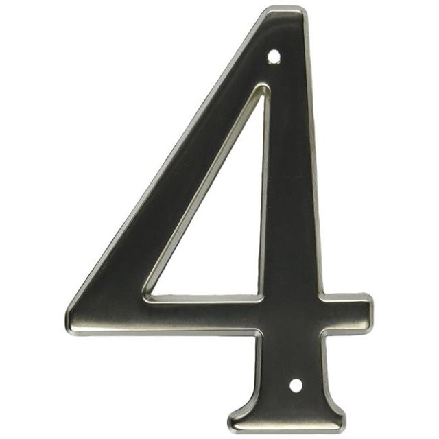Baldwin 90673151 1 CD House Number 3, Antique Nickel