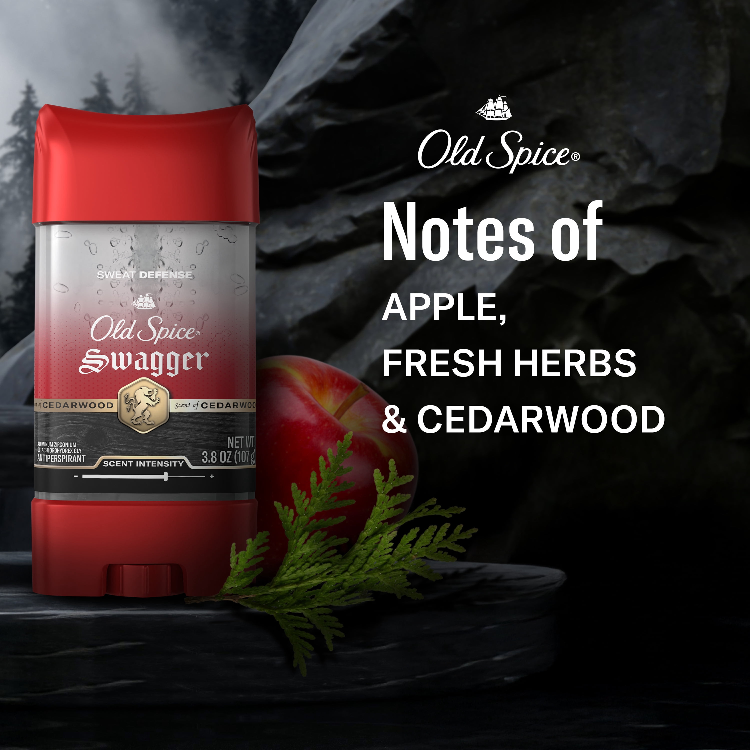 Old Spice Red Zone Swagger Scent Clear Gel Antiperspirant Deodorant for Men, 3.8 oz