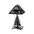 thumbnail image 6 of Meyda Tiffany 32552 Table Lamp From The Bear In The Woods Collection - Black, 6 of 6