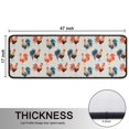 thumbnail image 5 of Kitchen Rugs Sets Of 2,Light Gray Chicken Rooster Pattern Anti Fatigue Kitchen Mat Rugs Non Slip Washable,Decorative Kitchen Floor Mats for Kitchen,Sink,Laundry,17"x47"+17"x47", 5 of 5