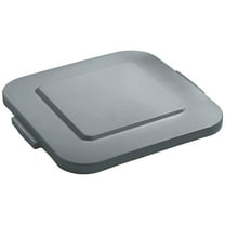 Rubbermaid Flat Lid For 40 Gallon Square Rubbermaid Brute Waste Receptacles - Gray, Lot of 55