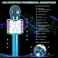 thumbnail image 4 of Karaoke Microphone, 4 in 1 Wireless Microphone with LED Lights Handheld Portable Karaoke Machine, Home KTV Player, Compatible with Android & iOS Devices, 4 of 6