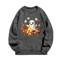 thumbnail image 4 of Heisall Womens Sweatshirts 2025 Autumn Winter Halloween Print Loose Long Sleeve Pullovers Casual No Hood Daily Wear Fashion, 4 of 4