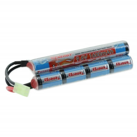 - Tenergy 9.6V NiMH Airsoft Battery 1600mAh Butterfly Battery Pack with Mini Tamiya Connector for M4, M110, SR25, M249, M240B, G36, M14, RPK, PKM, L85, AUG, G3