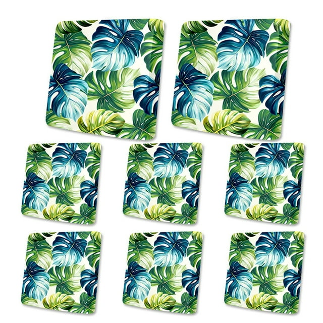 Wosthever 8 fundas impermeables, protectores para muebles de jardín, paquete de 8/lote de cojines de repuesto para sofá individual, para Decoración del hogar tipo+1 8 piezas