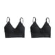 thumbnail image 4 of Minnieouse Top de tubo para mujer, sujetadores deportivos para mujer, gimnasio, secado rápido, elástico acolchado, gimnasio, correr, dormir, negro 2Conjunto, 4 of 6