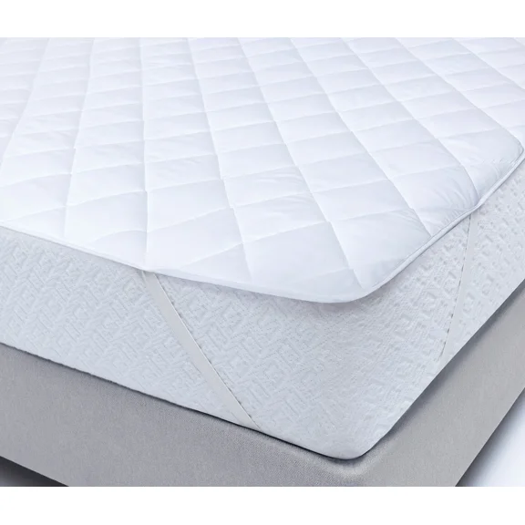 Yatas BEDDING Quilted Mattress Protector,Machine Washable and Easy Care, Superior Protection and Comfort,100% Natural Cotton Cover and Fluffy Filling,White (Twin) - 39"x75" - 15" Deep Pocket