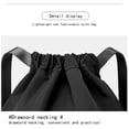thumbnail image 4 of Qwtwty Drawstring Gym Backpack Bag for Men & Women, Sport Gym Sack Mini Travel Daypack, 4 of 5