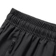 thumbnail image 6 of LpwkSSA Summer Men's Casual And Fashionable Solid Color Drawstring Elastic Waist Shorts Black L, 6 of 9