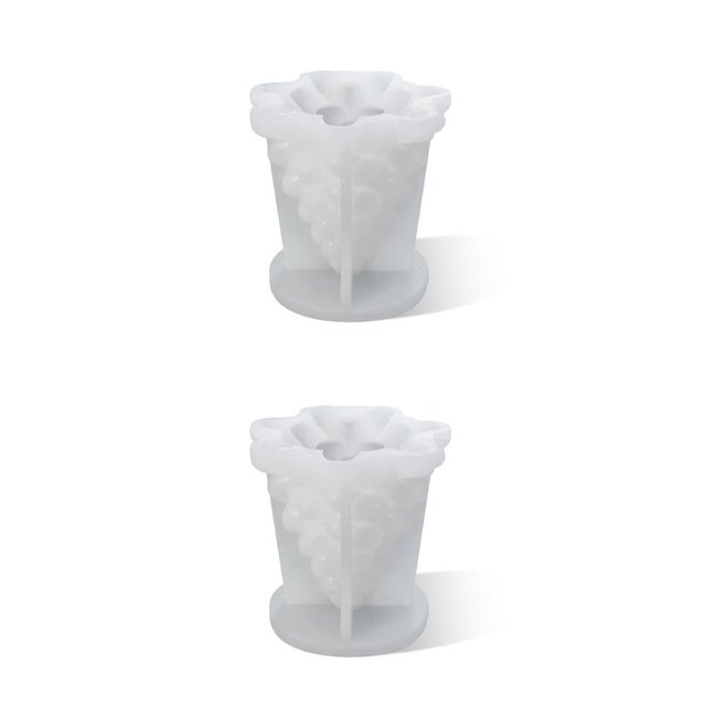 Cateissary aromática de Navidad, molde de silicona para velas, cubo, molde liso, artesanía de cerámica, decoración de Festival, suministros para Tipo 3 2piezas Cateissary CBP159846