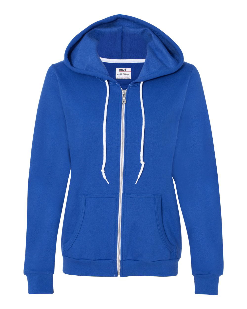 71600FL Womens Full-Zip Hooded Fleece, Royal Blue - Extra Large ...