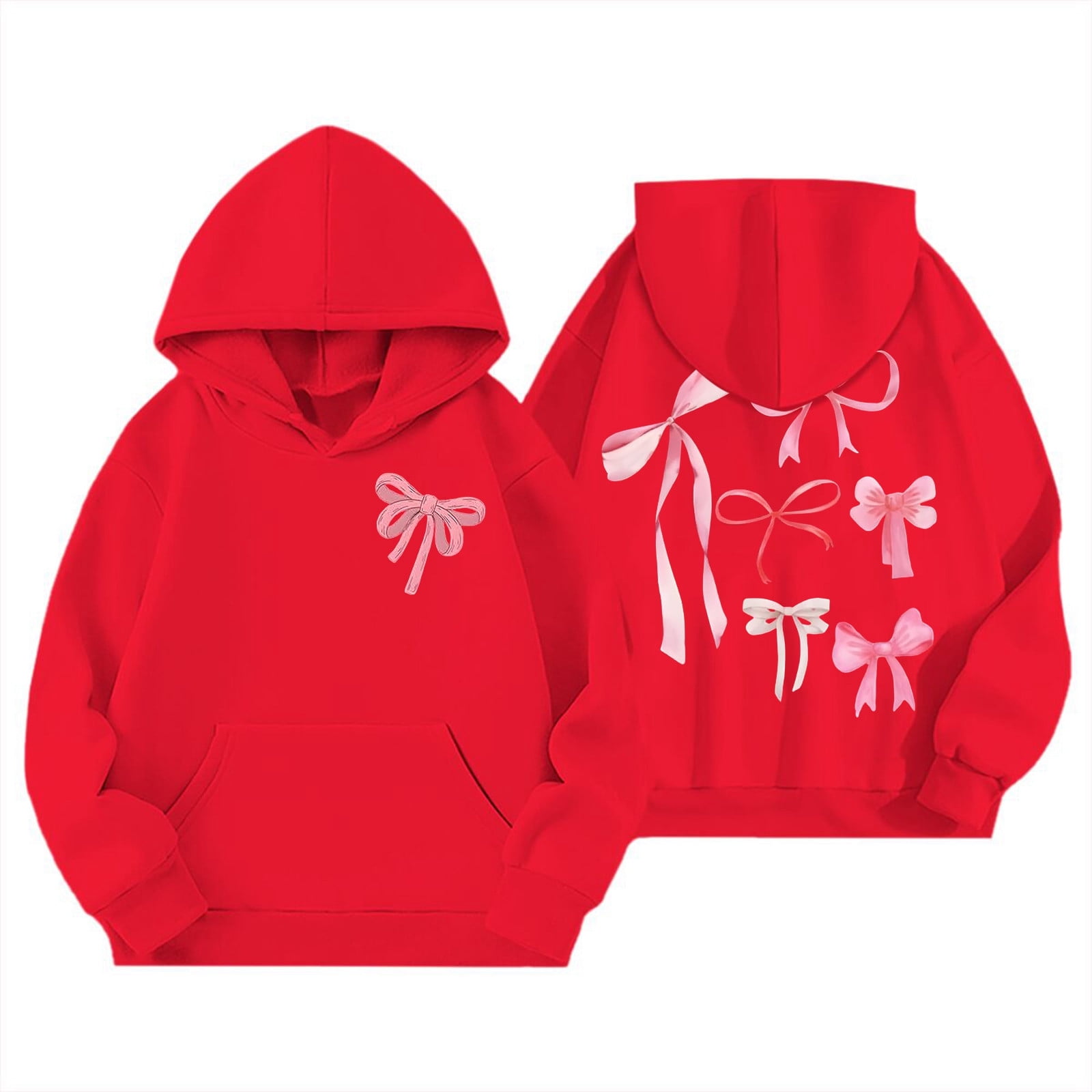 Hello Kitty Sanrio Fleece Zip Up Hoodie with Ears (Girls), Sizes 4