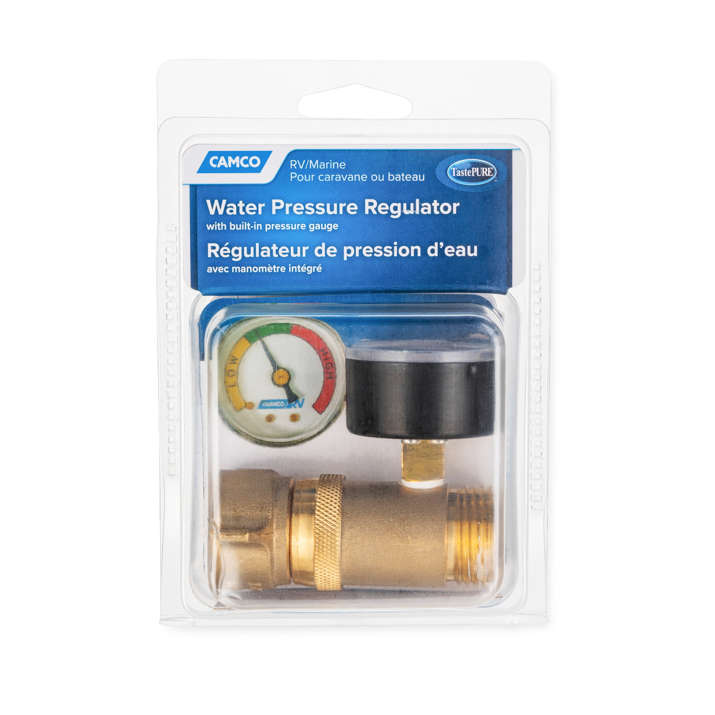 Camco - 40058 - Adjustable Water Pressure Regulator Brass