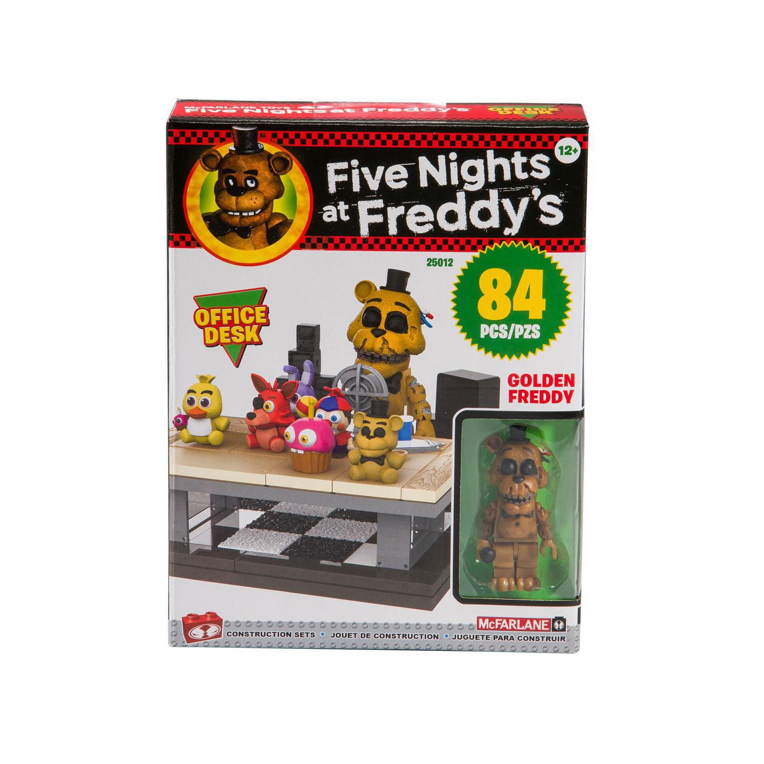 McFarlane Five Nights at Freddy's Bureau avec Golden Freddy Ensemble Petit