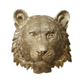thumbnail image 1 of Decoración animal de la pared de la estatuilla de la pared de la placa de la estatua de la pared de la cabeza animal de Polyresin para el dormitorio Tigre, 1 of 8