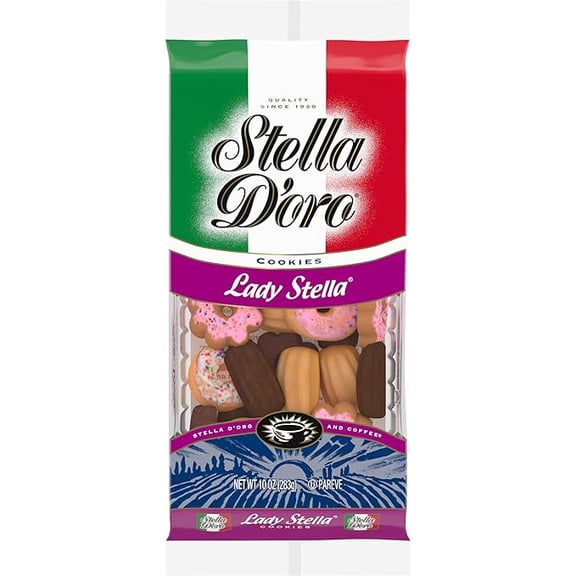 Pack of 1 Stella D'oro Cookies, Lady Stella Assorted Cookies, 10 Oz