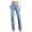 *Light Blue, variant on ClodeEU Women's Straight Jeans,Classic Stretchy Denim Pants ,Casual Trouser Jeans with Pockets Light Blue,Womens Plus M