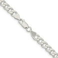 thumbnail image 3 of 925 Sterling Silver Curb Chain Styles Necklace 7 mm 22 inch, 3 of 4
