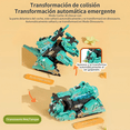 thumbnail image 2 of Carro Juguete Dinosaurio Regalos Para Ninos Transformer Tanque Tiranosaurio Rex Xtellar Amarillo, 2 of 4