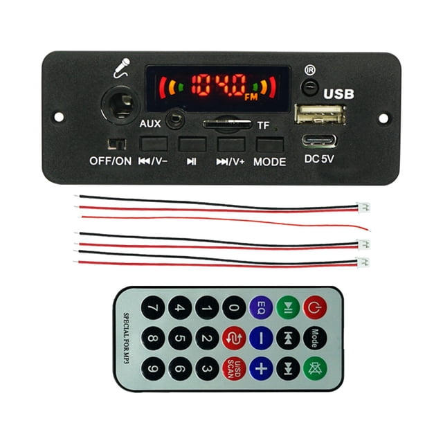 Placa decodificadora de MP3, placa decodificadora de Audio, módulo de Audio, módulo de placa decodificadora, amplificador de 2x5W