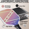 thumbnail image 5 of Zdle Graphite Pickleball Paddle Set, Lightweight, Honeycomb Core, Pink Purple, 5 of 7