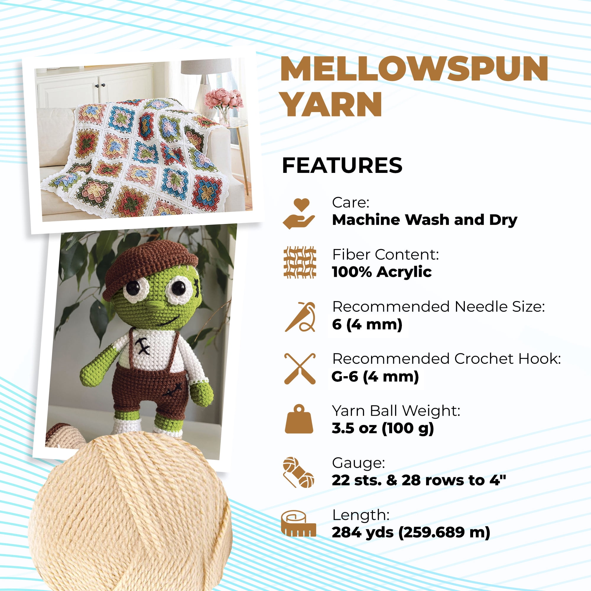 Mary Maxim Mellowspun DK Yarn