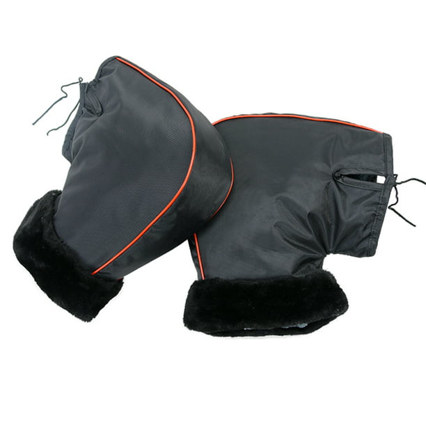 1 Pair Handlebar Gloves Windproof Winter Thickened Warm Handlebar Muffs Thermal Cover Gloves for Winter Riding Walmart.com