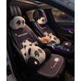 thumbnail image 4 of Reposacabezas de coche con soporte para la cintura 2024, nuevo reposacabezas de coche con dibujos animados, almohada protectora para el cuello, bonito respaldo de panda de peluche, soporte lumbar, 4 of 5
