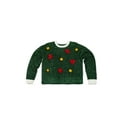 Jollidays Women's Sparkling Tinsel Ugly Christmas Sweater