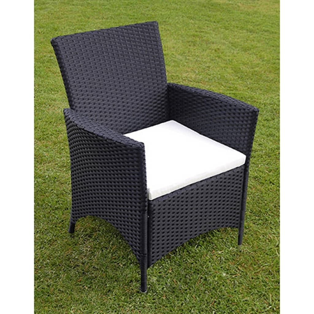Kepooman Outdoor Patio Rattan Wicker Dining Set with Cushions & Glass Top Table, Set of 7, Black Kepooman Outdoor Patio Rattan Wicker Dining Set with Cushions & Glass Top Table, Set of 7, Black
