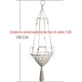 thumbnail image 2 of Hweilai Hamac Suspendu pour Chat Panier Tressé à la Main Lit Balançoire pour Chat Maison pour Chats Intérieur Fenêtre, 2 of 5