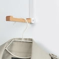 thumbnail image 3 of Over Door Hook Iron Door Back Organizer Punch Free Hanging Storage Hanger, 3 of 4