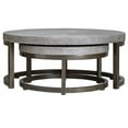 thumbnail image 6 of Uttermost Aiyara 2-Piece Coastal Wood Nesting Table Set in Gray and Black, 6 of 10