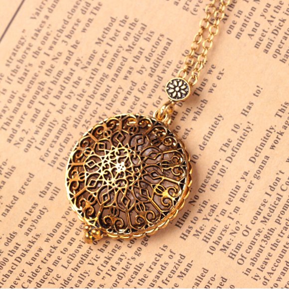 Xihbxyly Collar con Colgante de Lupa, Collar Decorativo con Lupa