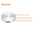 thumbnail image 3 of Unique Bargains M10 Thread 50mm Diameter Round Shape Aluminum Disc Hardware 4pack Aluminum Circle Disc Glass Top Adapter for Glass Table, 3 of 5