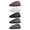 E, variant on 5 Pack Athletic Headbands Sweat Absorbent Sports Bands for Women Men Running Workout Yoga Basketball Tennis Fitness Hair Bands Non- Elastic