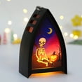 thumbnail image 3 of Witch Skeleton Pumpkin Led Wind Light For Halloween Decor Portable Lantern Candle Lamp, 3 of 12