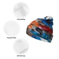 thumbnail image 3 of Yiaed 3D Butterfly Print Winter Beanie for Men Women, Fleece Lined Beanie Soft Warm Knit Hat Ski Stocking Cuffed Ca, 3 of 6