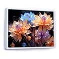 thumbnail image 2 of Designart "Abstracted Colorful Cornflowers" Cornflowers Floater Framed Wall Art Living Room, 2 of 5