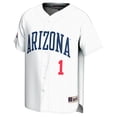 thumbnail image 2 of Men's GameDay Greats #1 White Arizona Wildcats Lightweight Baseball Fashion Jersey, 2 of 4