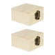 thumbnail image 2 of 2 cajas de madera sin terminar, contenedor de almacenamiento para el hogar, cofre del tesoro, soporte para Estilo C, 2 of 8