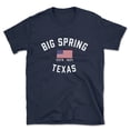 thumbnail image 1 of Big Spring Texas Patriot Men's Cotton T-Shirt, 1 of 1