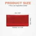 thumbnail image 2 of 24 x 12.8 cm PU Leather Car Registration and Insurance Holder, Sparkly Red, 2 of 6