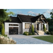 The House Designers: THD-7854 Builder-Ready Blueprints to Build a Small Affordable Ranch House Plan with Basement Foundation (5 Printed Sets)