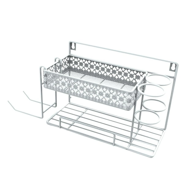 Soporte para Secador de Pelo Yinane 3 en 1 estante de almacenamiento multiusos
