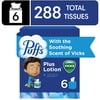 Puffs Plus Lotion Facial Tissue with the Scent of Vicks , 6 Count