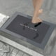 thumbnail image 4 of Alfombra de baño de diatomeas | Alfombra absorbente antideslizante para baño | Estera de diatomita sin pelo de secado rápido con respaldo de goma | Diseño Moderno Cuadrado de 16x24 pulgadas | Gris, 4 of 9