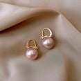 thumbnail image 4 of Cheers.US 1 Pair Women Earrings Faux Exquisite Imitation Pearl Dangle Drop Earrings Studs Earrings for Outdoor, 4 of 8