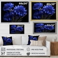thumbnail image 4 of Designart "Blue beautying Cornflowers II" Floral Floater Framed Wall Art Print, 4 of 7